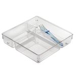 Organizador Linus Transparente de 4 Divisiones 22.86 x 22.86 x 5.08 cm