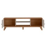 Rack Charlotte de 180 x 40 x 55 cm para TV de 75 Plg Color Roble Crema
