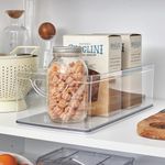 Organizador Apilable Transparente de 40.64 x 20.32 x 12.7 cm con Asas