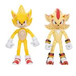 Set de 2 Figuras Sonic 3 con Luz de 5 Plg con Super Sonic y Super Shadow