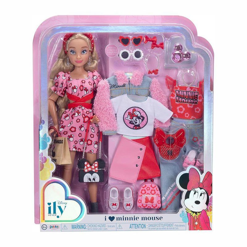 Muñeca ily 4EVER Inspirada en Minnie Mouse de 11.5 Plg con Set de Ropa y Accesorios