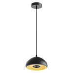 Lámpara Colgante LED de 15W Tipo Campana Luz Cálida Negra