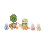 Set Familia Aves Cítricas Sylvanian Families con 4 Figuras y Accesorios