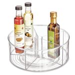 Organizador Giratorio Transparente de 29.21 x 29.21 x 11.13 cm para Compartimentos