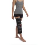 Inmovilizador de Rodilla de 20" con Tirantes Posteriores y Almohadilla Ajustable Color Negro