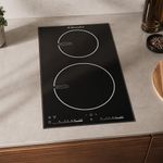 Cooktop de Inducción Eléctrico de 12 Plg con 2 Zonas Touch Color Negro 220 V