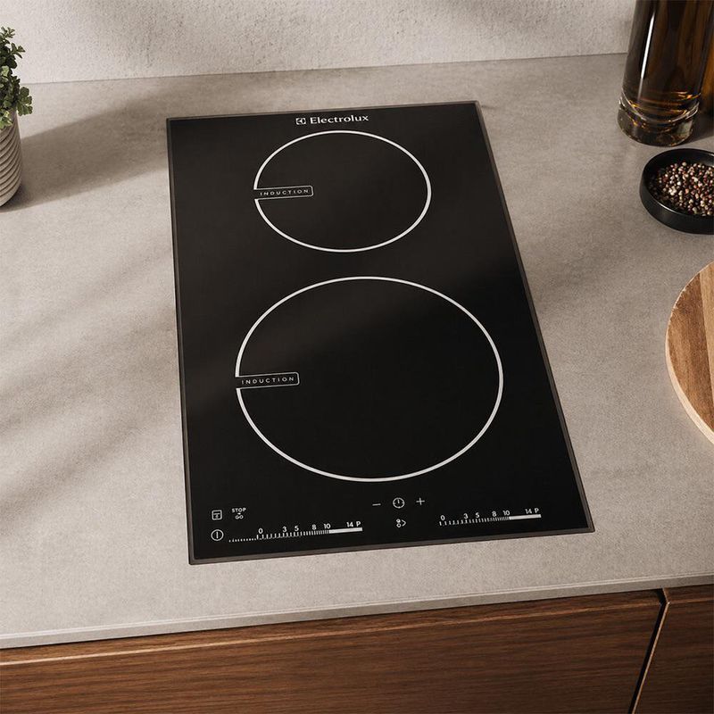 Cooktop de Inducción Eléctrico de 12 Plg con 2 Zonas Touch Color Negro 220 V