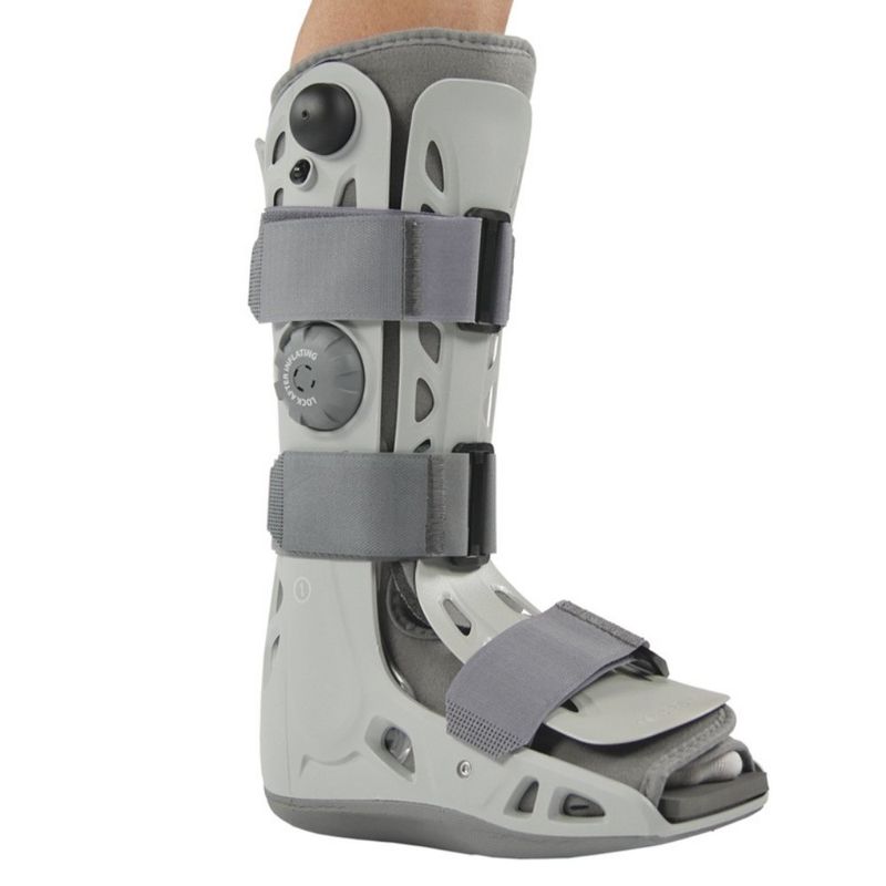 Bota Alta Inmovilizadora con Cápsula de Aire y Suela Antideslizante Color Gris