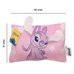 Almohada Infantil Decorativa 3D Angel Rosado de 21 x 30 cm Suave para Dormitorio