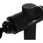 Pistola de Masaje de Percusión con 4 Cabezales y 6 Intensidades Color Negro