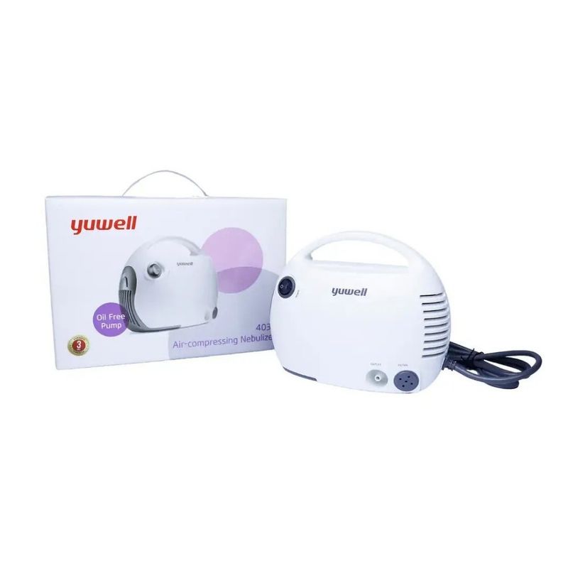 Nebulizador de Compresor para Terapia Respiratoria de Bajo Ruido con Mascarillas Blanco