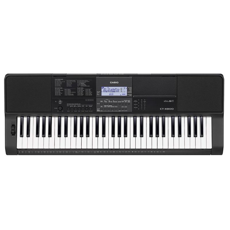 Teclado CT X800 Casio de 61 Teclas Color negro