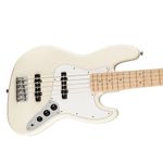 Bajo Electrico Squier Affinity Jazz Bass de 5 Cuerdas Color Blanco Crema