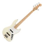 Bajo Electrico Squier Affinity Jazz Bass de 5 Cuerdas Color Blanco Crema