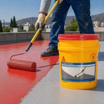 Impermeabilizante Acrilico Acril Techo Power 8 GT Cubeta 19 Litros Color Rojo