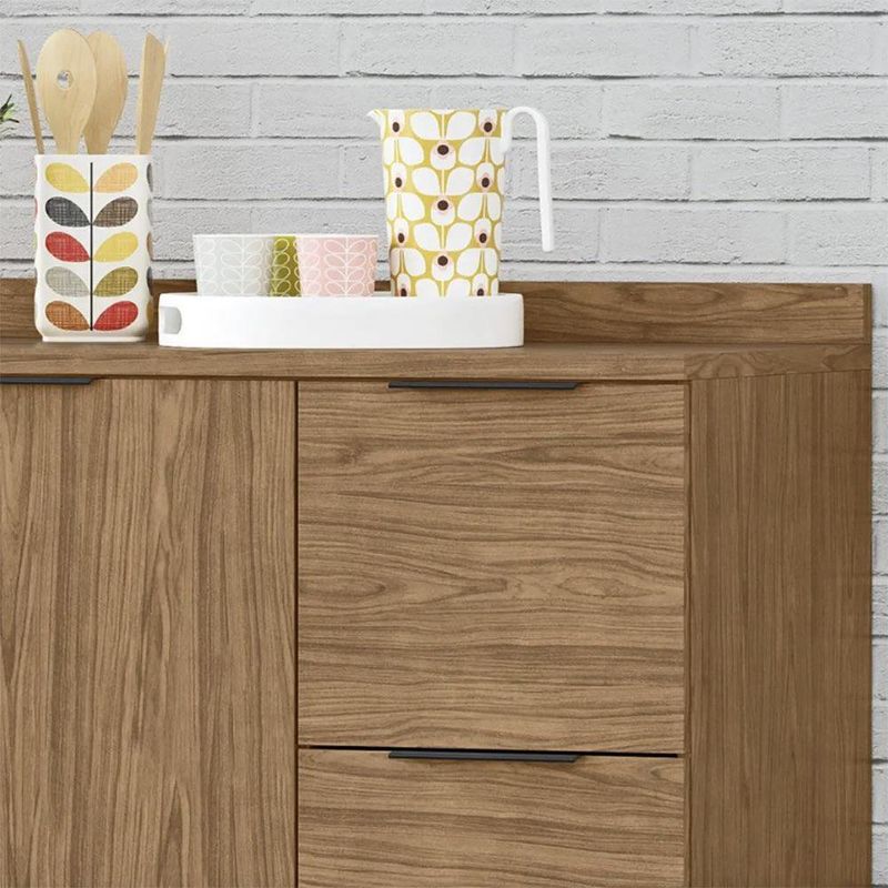 Gabinete Base para Cocina Toscana de 2 Puertas 120 cm Color Café