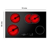 Cooktop Eléctrico Vitrocerámico Frigidaire de 30 Plg Color Negro