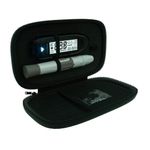 Kit de Glucómetro con 50 Tiras Reactivas para Medición de Glucosa en Sangre Color Negro