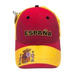 Gorra de España con Cierre de Botón de 58 cm Color Rojo y Amarillo