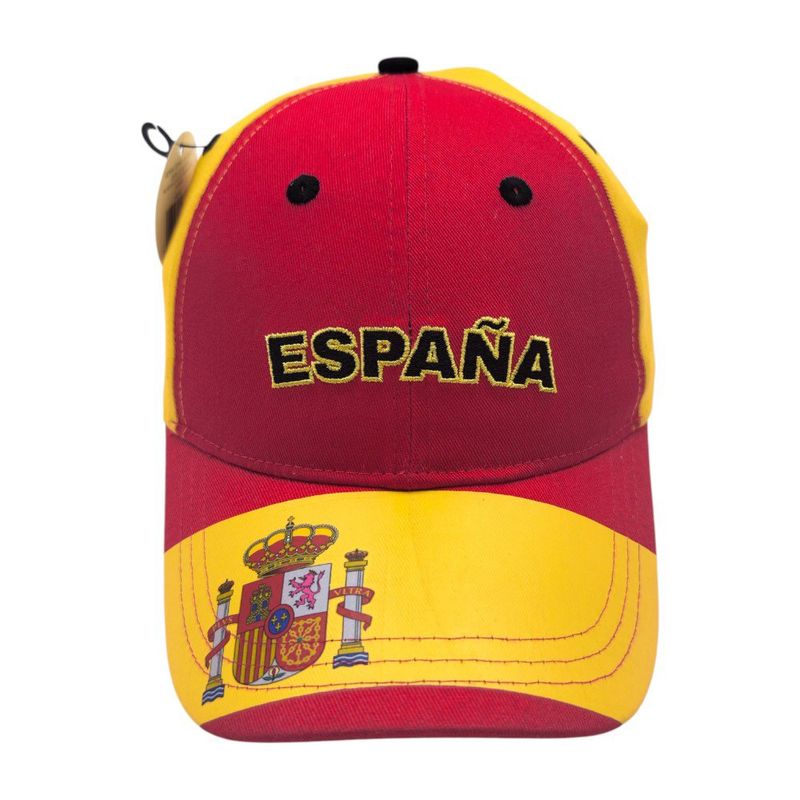 Gorra de España con Cierre de Botón de 58 cm Color Rojo y Amarillo