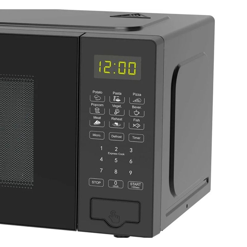 Microondas Digital de 20 Litros 700 W con Función Descongelar Color Negro