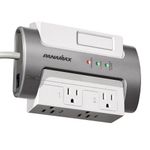 Protector de Sobretensiones con 4 Salidas CA 1800 W Gris Claro