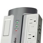 Protector de Sobretensiones con 4 Salidas CA 1800 W Gris Claro