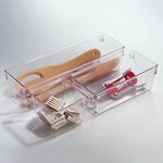 Organizador Linus Transparente Multiuso de 15 x 7 x 5 cm para Cajón