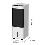 Enfriador Evaporativo 4 en 1 de 75 W y 7,000 BTU Color Blanco