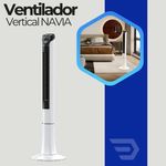 Ventilador de Torre Navia 3 Velocidades con Control Remoto Color Blanco