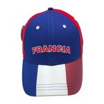 Gorra de Francia con Cierre de Botón de 58 cm Color Azul, Blanco y Rojo