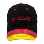 Gorra de Alemania con Cierre de Botón de 58 cm Color Negro, Rojo y Amarillo