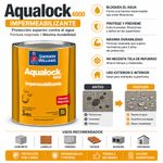 Impermeabilizante Aqualock 4000 de 1 Galón Color Verde para Techos y Losas Mate