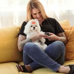 Limador de Uñas para Mascotas Eléctrico Andis EasyClip con 2 Velocidades de 13 Piezas Color Celeste