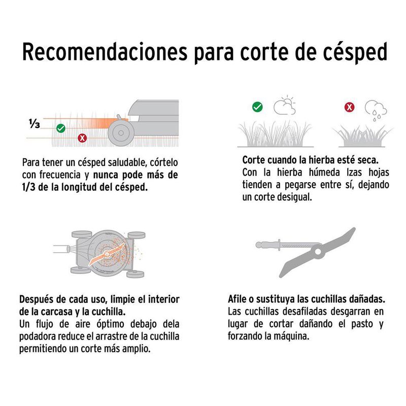 Cortadora de Grama Inalámbrica 40 V con 2 Baterías 4 Ah, Bolsa 30 Litros y Corte de 13 Plg