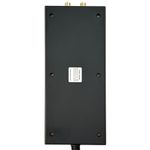 Protector de Sobretensiones con 8 Salidas CA, Coaxial y 2 USB Negro