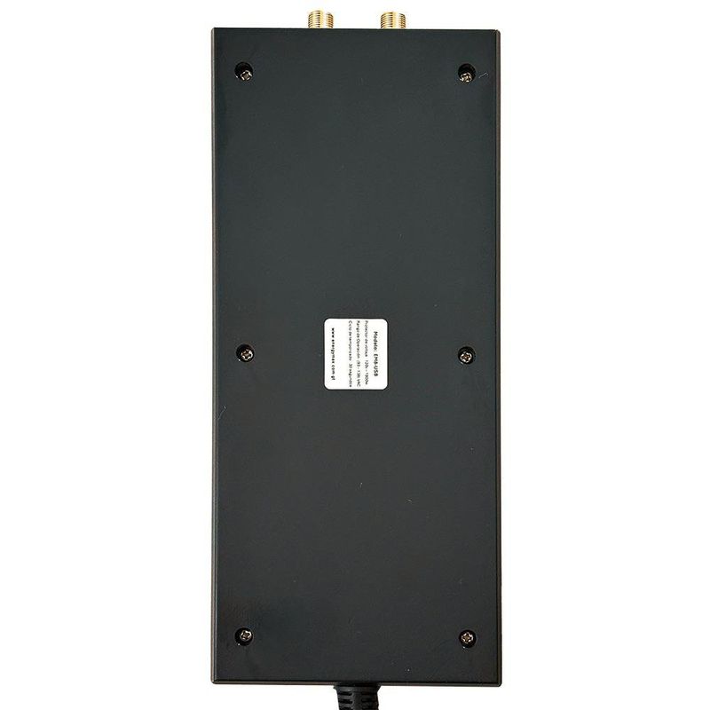 Protector de Sobretensiones con 8 Salidas CA, Coaxial y 2 USB Negro