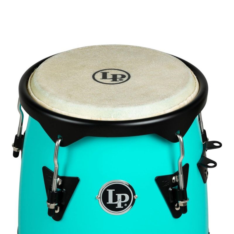 Congas Latin Percussion LP646D-SF de 10 y 11 Plg Color Aqua