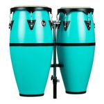 Congas Latin Percussion LP646D-SF de 10 y 11 Plg Color Aqua