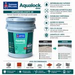 Impermeabilizante Aqualock 6000 AR de 5 Galones Color Rojo para Paredes y Techos