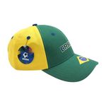 Gorra de Brasil con Cierre de Botón de 58 cm Color Verde, Amarillo y Azul