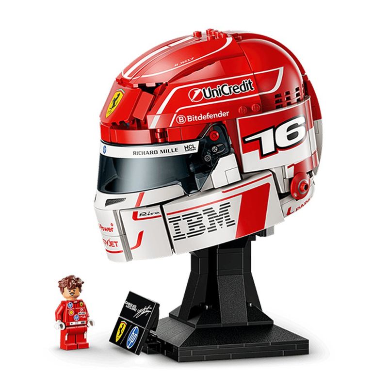 LEGO Editions Scuderia Ferrari Casco de Charles Leclerc #43014 de 886 Piezas