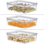 Contenedor con Tapa Transparente para Alimentos 19.94 x 26.67 x 7.62 cm