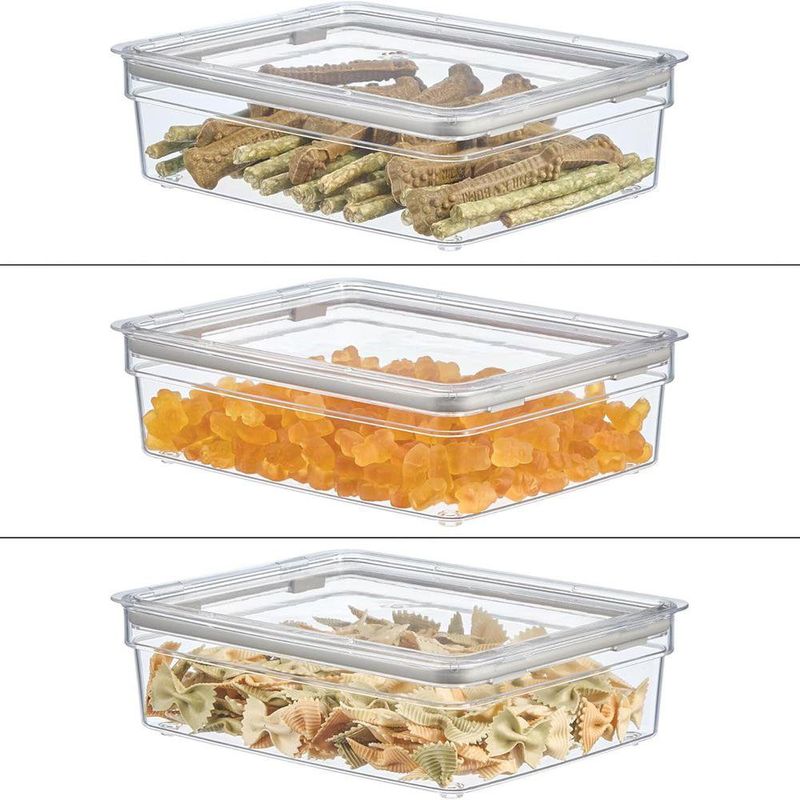 Contenedor con Tapa Transparente para Alimentos 19.94 x 26.67 x 7.62 cm