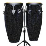 Congas Latin Percussion Santana Aspire LPA646-BM de 10 y 11 Plg Color Negro