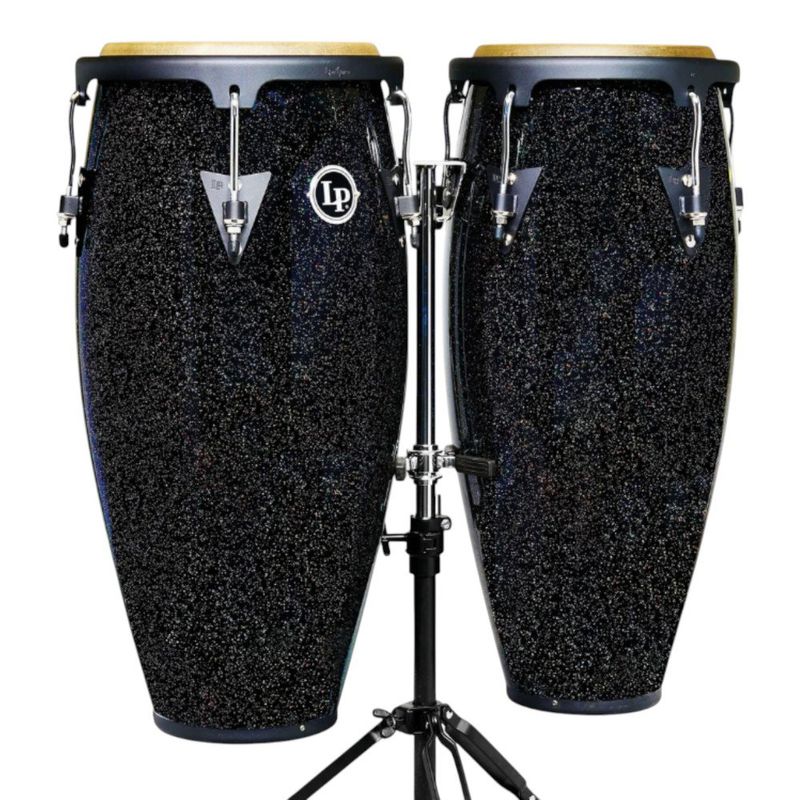Congas Latin Percussion Santana Aspire LPA646-BM de 10 y 11 Plg Color Negro