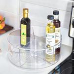 Organizador Giratorio Transparente de 29.21 x 29.21 x 11.13 cm para Compartimentos