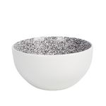 Set de 2 Tazones de Porcelana para Servir Cereales, Sopas o Postres Color Gris
