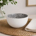 Set de 2 Tazones de Porcelana para Servir Cereales, Sopas o Postres Color Gris