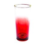 Vaso Alto de Vidrio de 11.5 oz para Bebidas Frías con Acabado Difuminado - Colores Surtidos